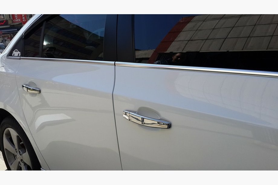 Chevrolet Cruze 2009–2015 Okenní lišty (nerez) HB, OmsaLine – italská nerezová ocel Fotografie 3