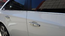 Chevrolet Cruze 2009–2015 Okenní lišty (nerez) HB, Carmos - turecká ocel fotografie 3