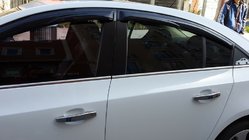 Chevrolet Cruze 2009–2015 Okenní lišty (nerez) HB, Carmos - turecká ocel fotografie 4
