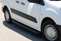 Peugeot Partner Tepee 2008–2018 Boční nášlapy Allmond Black (2 ks, hliník) fotografie 1