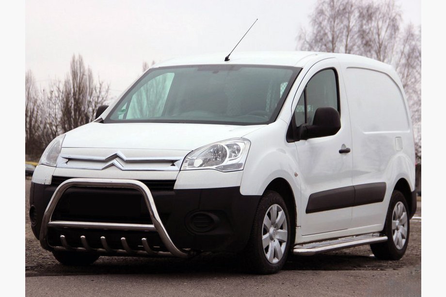Peugeot Partner Tepee 2008–2018 Přední ochranný rám (bull bar) WT003 (nerez) Image