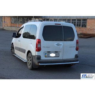 Zadní ochranný rám AK002 (nerez) Peugeot Partner Tepee 2008–2018 fotografie 3