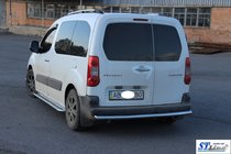 Peugeot Partner Tepee 2008–2018 Zadní ochranný rám AK002 (nerez) 60 mm fotografie 3