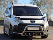 Peugeot Partner Tepee 2008–2018 Přední ochranný rám WT003-Plus (nerez) fotografie 1
