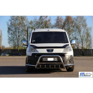 Přední ochranný rám WT003-Plus (nerez) Citroen Berlingo 2008–2018 fotografie 3
