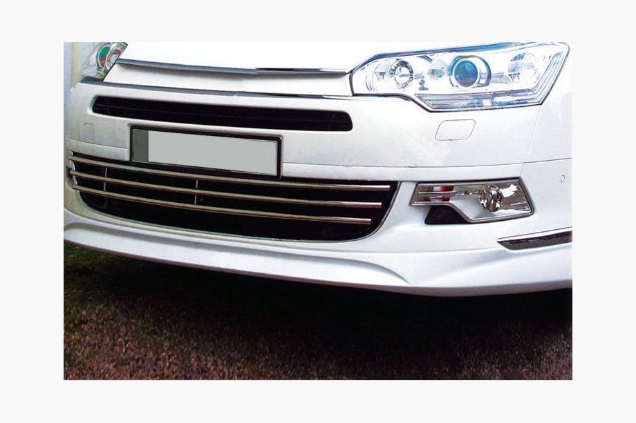 Citroen C-5 2008–2017 Nerezové kryty mřížky v nárazníku (5 ks) Image
