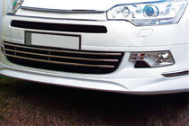 Citroen C-5 2008–2017 Nerezové kryty mřížky v nárazníku (5 ks) fotografie 1