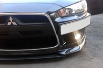 Mitsubishi Lancer X 2008– Podložka pod SPZ (plast) Matná černá fotografie 5