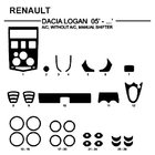 Renault Logan I 2005–2008 Interiérové kryty do auta (Hartman, Německo) fotografie 1