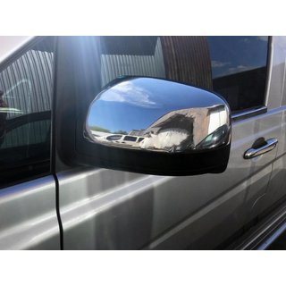 Chromové kryty zpětných zrcátek VITO 2010-2014 (2 ks) Mercedes Viano 2004–2014 fotografie 2