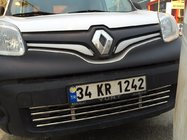 Renault Kangoo 2008–2020 Celistvá mřížka do nárazníku (nerez) fotografie 7