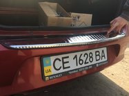 Renault Logan I 2008–2013 Nerezová lišta na zadní nárazník Carmos fotografie 2