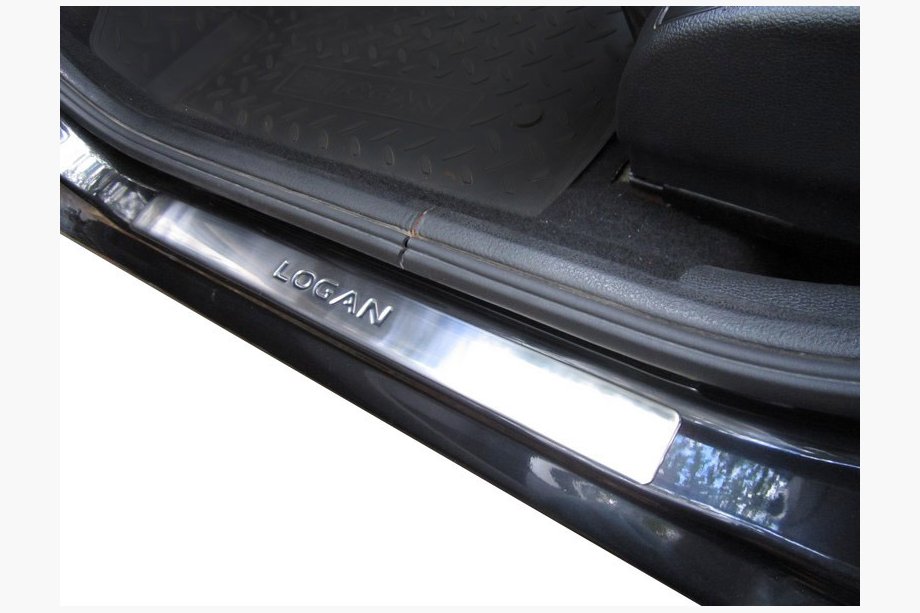 Dacia Logan I 2008–2012 Nerezové kryty prahů OmsaLine (4 ks) Image