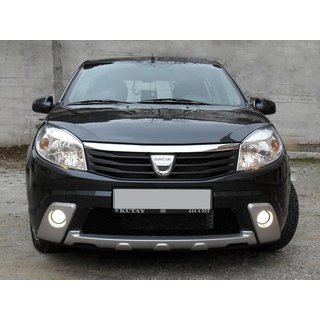 Nástavce na přední nárazník (3 ks, k lakování) Renault Sandero 2007–2013 fotografie 1