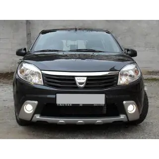 Nástavce na přední nárazník (3 ks, k lakování) Dacia Sandero 2007–2013 fotografie 1