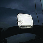 Renault Logan I 2005–2008 Nerezový kryt dvířek palivové nádrže fotografie 1