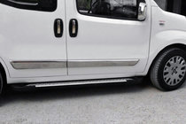Citroen Nemo 2007–2017 Boční nášlapy Allmond Grey (2 ks, hliníkový profil) fotografie 1