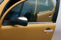 Fiat Stilo 2001–2007 Vnější okenní lišty (6 ks, nerez) fotografie 1