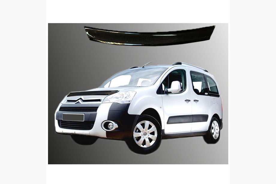 Peugeot Partner Tepee 2008–2018 Krátký deflektor kapoty (EuroCap) Image