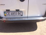 Fiat Doblo II 2010–2022 Nerezová ochranná lišta na zadní nárazník s ohybem NataNika fotografie 2