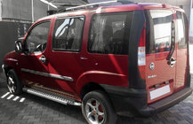 Fiat Doblo I 2005–2010 Boční nášlapy Allmond Grey (2 ks, hliník) fotografie 3