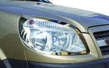 Fiat Doblo I 2005–2010 Rámečky světlometů (2 ks, ocel) fotografie 1