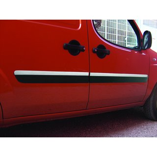 Dveřní lišty – úzký model (4 ks, nerez) Fiat Doblo I 2005–2010 fotografie 3