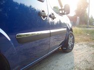 Fiat Doblo I 2005–2010 Dveřní lišty – úzký model (4 ks, nerez) OmsaLine – italská nerezová ocel fotografie 2
