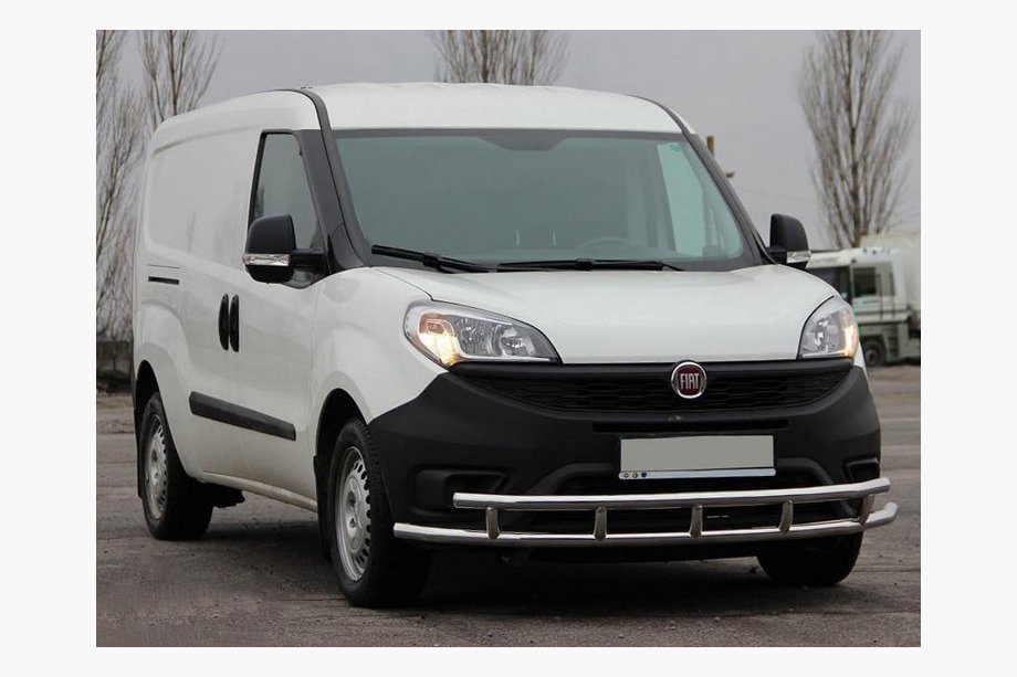 Fiat Doblo II 2010–2022 Přední ochranný rám ST016-3 (nerez) 42/42 mm Image