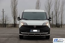 Fiat Doblo II 2010–2022 Přední ochranný rám ST016-3 (nerez) 42/42 mm fotografie 3