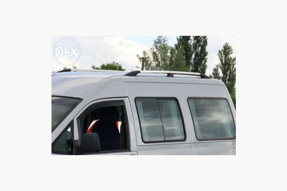 Fiat Scudo 1996–2007 Chromované střešní ližiny Dlouhý rozvor, plastové patky Fotografie 2