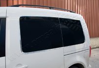 Volkswagen Caddy 2004–2010 Lišty okolo zadních oken (12 ks, nerez) fotografie 1