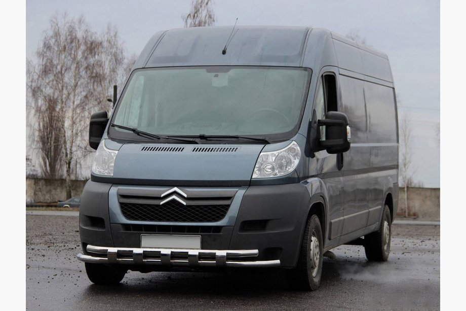 Peugeot Boxer 2006–2025 Přední ochranný rám ST015 (nerez) Image