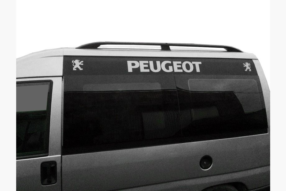 Citroen Jumpy 1996–2007 Černé střešní ližiny Krátký rozvor, plastové patky Image
