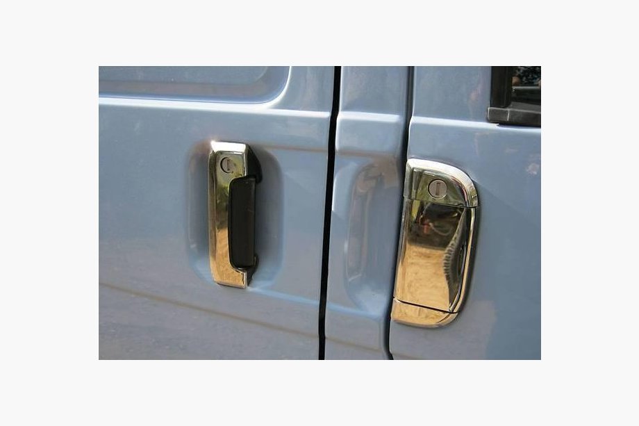 Volkswagen T4 Caravelle/Multivan 1990–2003 Chromové kryty klik dveří (7 dílů, nerez) Carmos - turecká ocel Fotografie 2