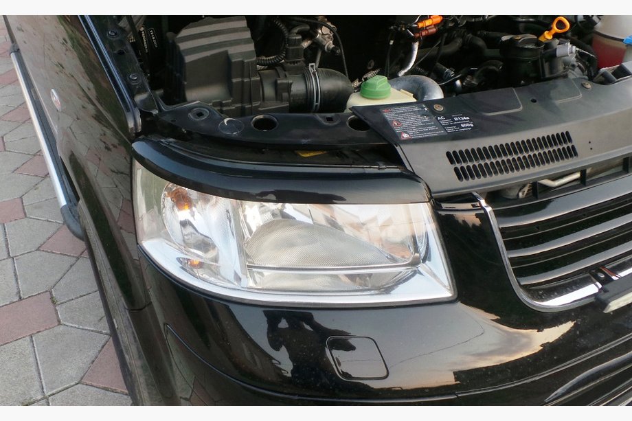 Volkswagen T5 Transporter 2003–2010 Mračítka na světlomety (2 ks, černá) Matná černá Image