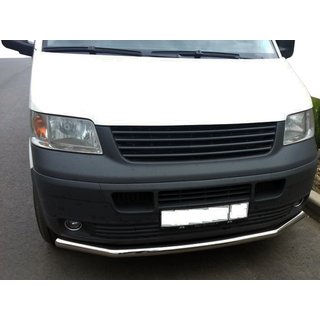 Přední ochranný rám jednoduchý (nerez) Volkswagen T5 Transporter 2003–2010 fotografie 2