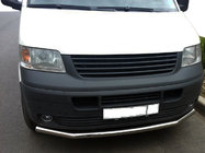 Volkswagen T5 Transporter 2003–2010 Přední ochranný rám jednoduchý (nerez) fotografie 2