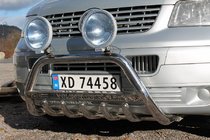 Volkswagen T5 Transporter 2003–2010 Přední ochranný rám WT003 (nerez) 50 mm, bez nápisu fotografie 3