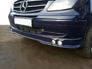 Mercedes Vito W639 2004–2014 Lip spoiler předního nárazníku pro 4 světlomety (k lakování) fotografie 1