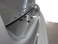 Volkswagen T5 Multivan 2003–2010 Ochranná lišta zadního nárazníku s černými vložkami (nerez) fotografie 1