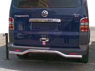 Volkswagen T5 2010–2015 Zadní ochranný rám vlna (nerez) fotografie 1