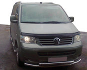 Volkswagen T5 Multivan 2003–2010 Přední dvojitý ochranný rám 60/48 mm (nerez) 60 × 60 mm fotografie 1