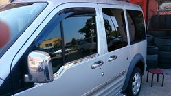 Ford Connect 2010–2013 Vnější okenní lišty (2 ks, nerez) Carmos - turecká ocel fotografie 2
