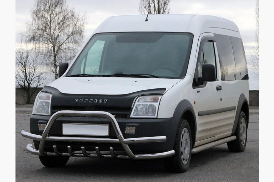 Ford Connect 2010–2013 Nerezový přední ochranný rám s dvojitými vzpěrami WT003-Plus-2 Image
