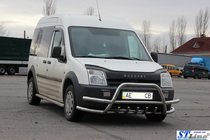 Ford Connect 2010–2013 Nerezový přední ochranný rám s dvojitými vzpěrami WT003-Plus-2 fotografie 3