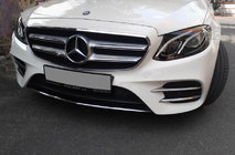 Mercedes E-class W213 2016–2023 Boční lišty na přední nárazník 2016-2019 (nerez) fotografie 2