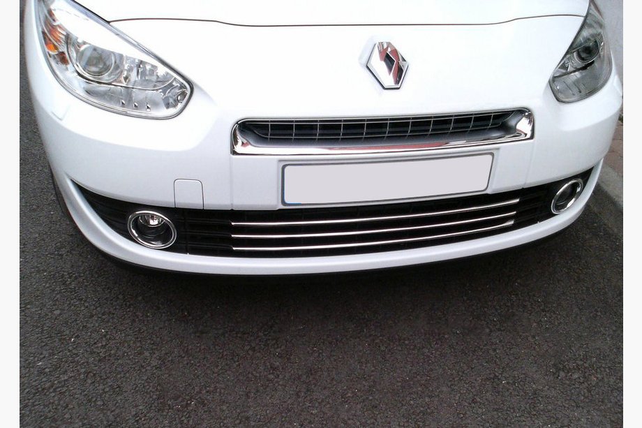 Renault Fluence 2009–2016 Nerezové lišty na mřížku nárazníku (2009-2013) Image