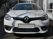 Renault Fluence 2009–2016 Nerezové kryty mřížky nárazníku (2013↗) OmsaLine – italská nerezová ocel fotografie 1