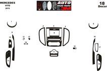 Mercedes Vito/V-class W447 2014– Kryty palubní desky Hliník fotografie 6